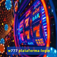 w777 plataforma login